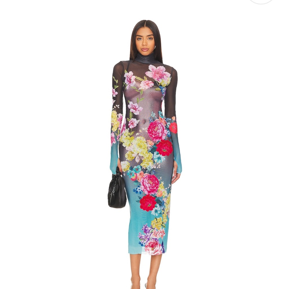 AFRM Multicolor Floral Maxi Dress